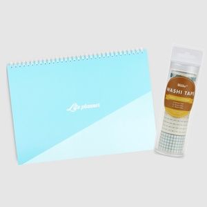 A4 LIFE PLANNER/ORGANIZER WITH BASIC WASHI TAPE